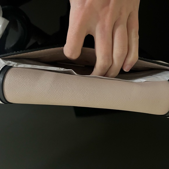 Kate Spade Cameron Colorblock Convertible Crossbody, Black/White/Tan - Picture 7 of 10